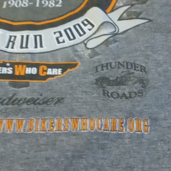Bikers Who Care Memorial T-shirt  Clarkville, TN Ride to Remember - Picture 8 of 9